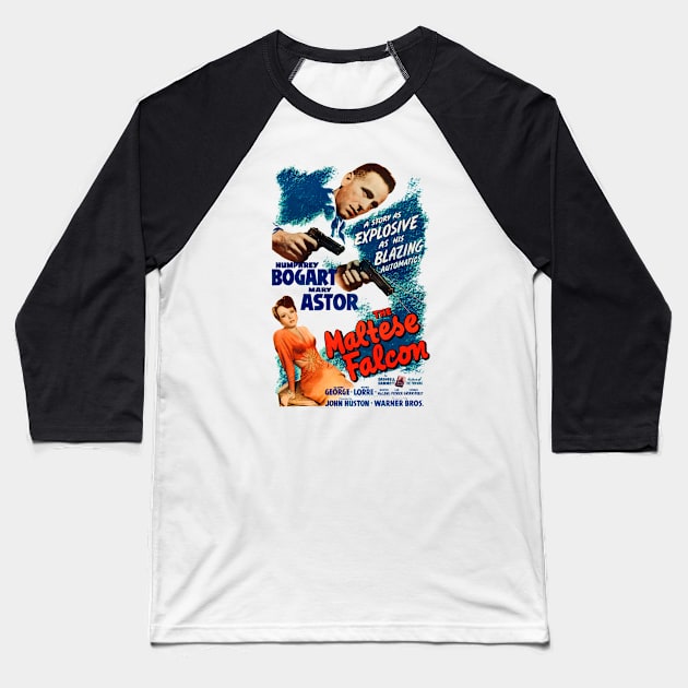 The Maltese Falcon Baseball T-Shirt by parashop